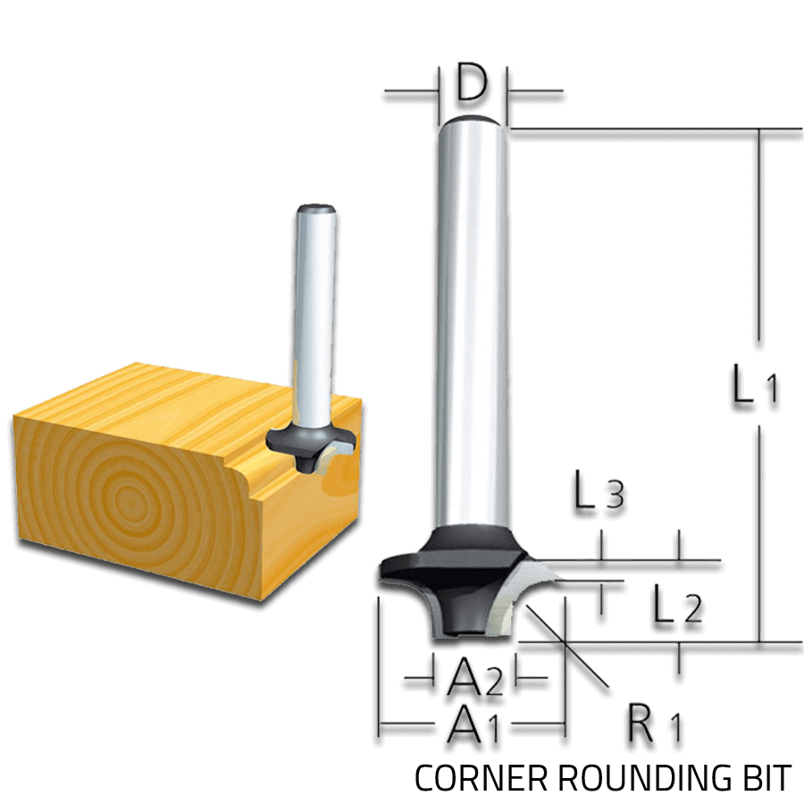Corner Rounding Bit - Makita Tools Philippines